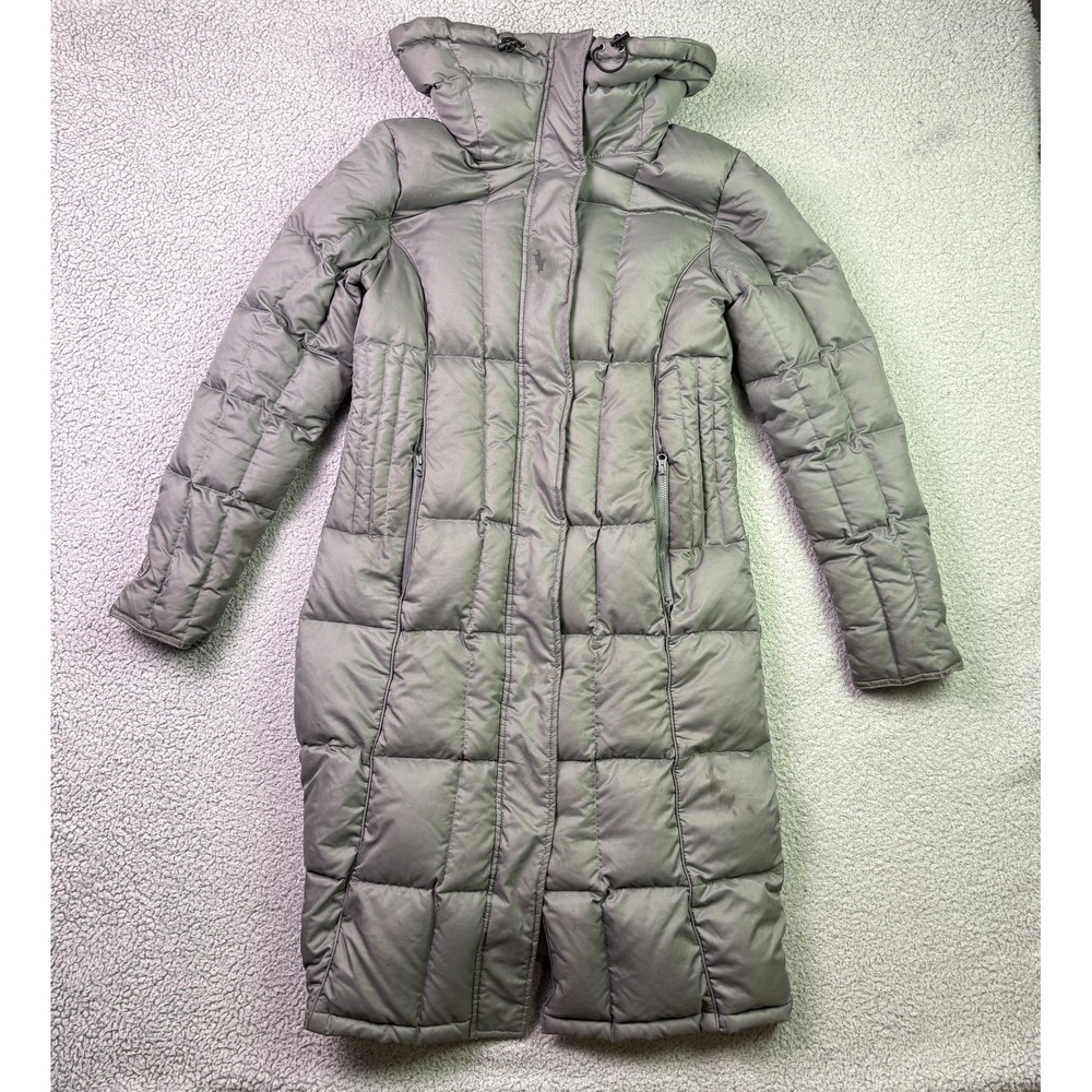 I Spiewak Sons Puffer Coat Womens M Gray Goose Down Parka Jacket Full Zip